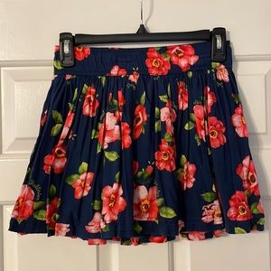 hollister floral skirt